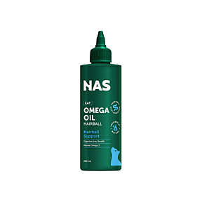 Natural Animal Solutions Omega Oil Hairball Support for Cats 200ml