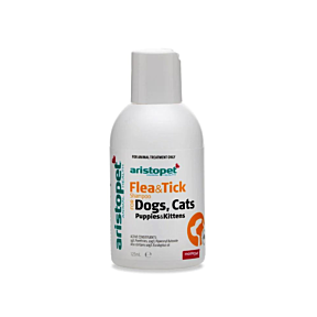 Aristopet Flea & Tick Shampoo Dogs, Cats, Puppies & Kittens 125ml