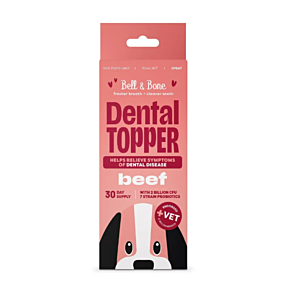Bell & Bone Dental Meal Topper for Dogs Beef 30ml
