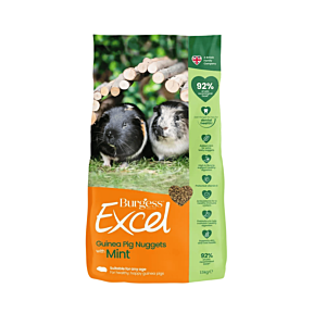  Burgess Excel Adult Guinea Pig Nuggets with Mint 1.5kg Front