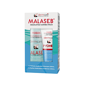 Dermcare Malaseb Medicated Shampoo & Pyohex Medicated Conditioner Combo Pack 450ml