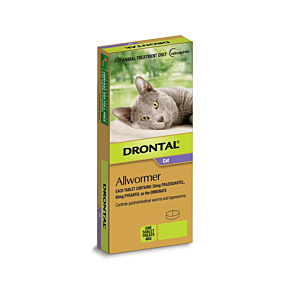 Drontal Allwormer Tablet Cat Up to 4kg