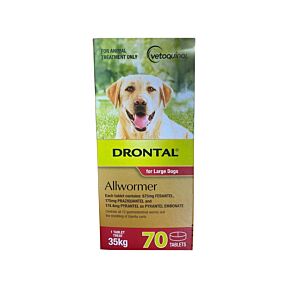 Drontal Allwormer Dog Large 35kg Tablets