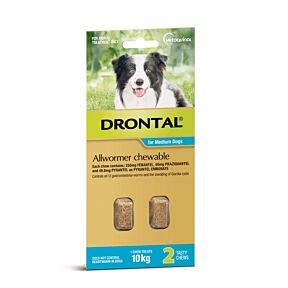 Drontal Allwormer Dog Medium 10kg Chews
