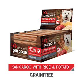 Evolution Dog Dental Kangaroo with Rice & Potato 25 Sticks (1 Box)