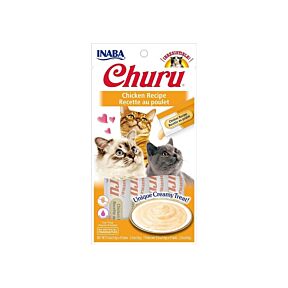 Inaba Churu Puree Chicken Cat Treats 4 Pack