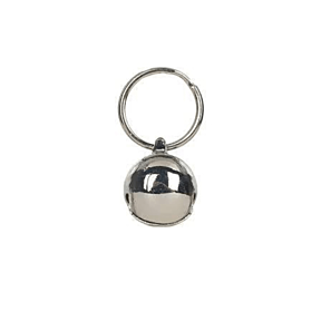 Cat Bell - Brass Bell Silver 14mm Single