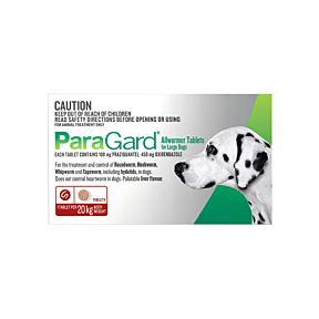 ParaGard Allwormer Dog Large Up to 20kg Red