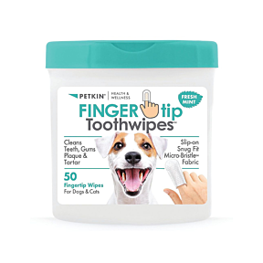 Petkin Fingertip Tooth Wipes 50 Pack