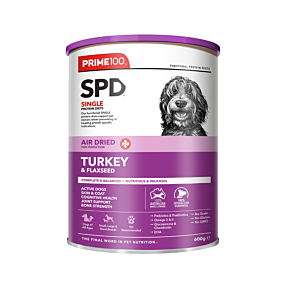 PRIME100 SPD Air-Dried Turkey & Flaxseed 600g