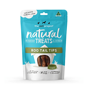The Pet Project Natural Treats Kangaroo Tail Tips 4 Pack