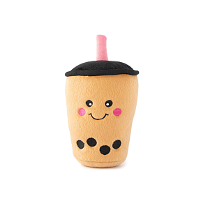 ZippyPaws Nomnomz Boba Milk Tea Plush Squeaker Dog Toy