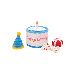 ZippyPaws Zippy Burrow Birthday Cake Dog Toy