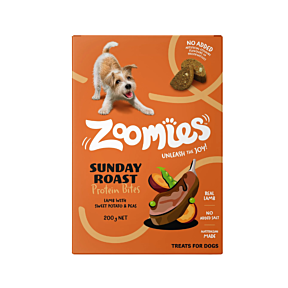 Zoomies Sunday Roast Protein Bites Dog Treats 200g